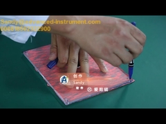 Teste de llama vertical textil Ropa protectora Pantalla LCD 36 kg