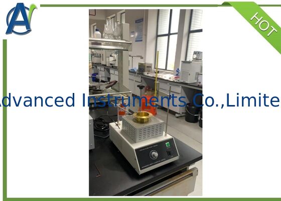 Manual Cleveland Open Cup Flash Point Tester with 0~800W Adjustable Heating Power for ASTM D92 and ISO 2592 Compliance