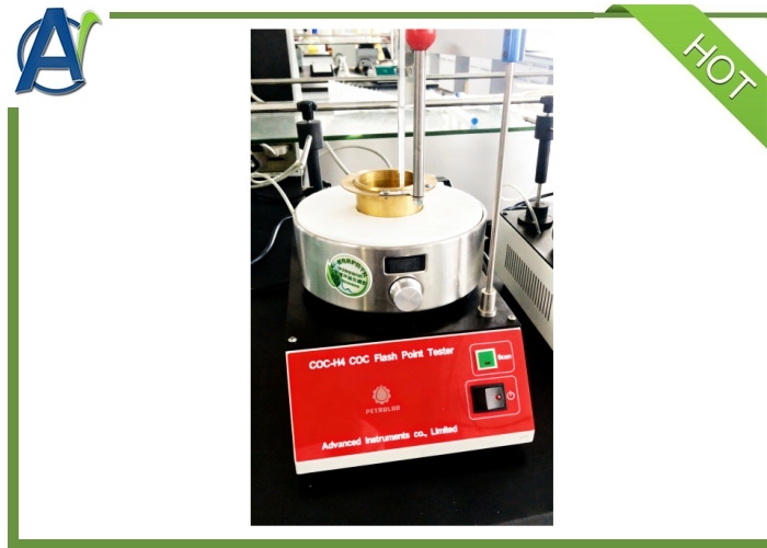 Manual Cleveland Open Cup Flash Point Tester with 0~800W Adjustable Heating Power for ASTM D92 and ISO 2592 Compliance