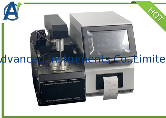 Tester de puntos de flash de la taza abierta de Cleveland totalmente automático ASTM D92 con pantalla LCD