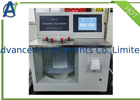 Viscómetro cinemático automático de ASTM D445 para la prueba del aceite lubricante