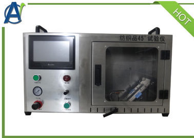 Equipo de prueba de la inflamabilidad de las máscaras quirúrgicas de ASTM F2100 bajo combustión de 45 °
